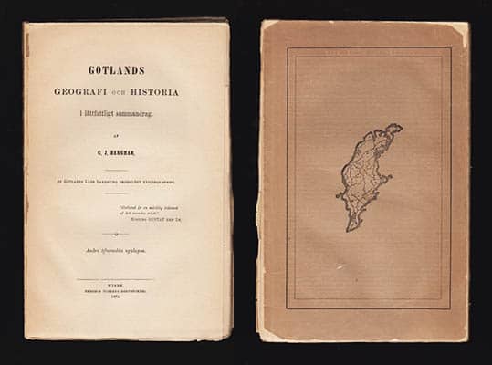 Bergman, C. J. (Carl Johan, 1817-1895) | Gotlands geografi och historia : i lättfattligt sammandrag