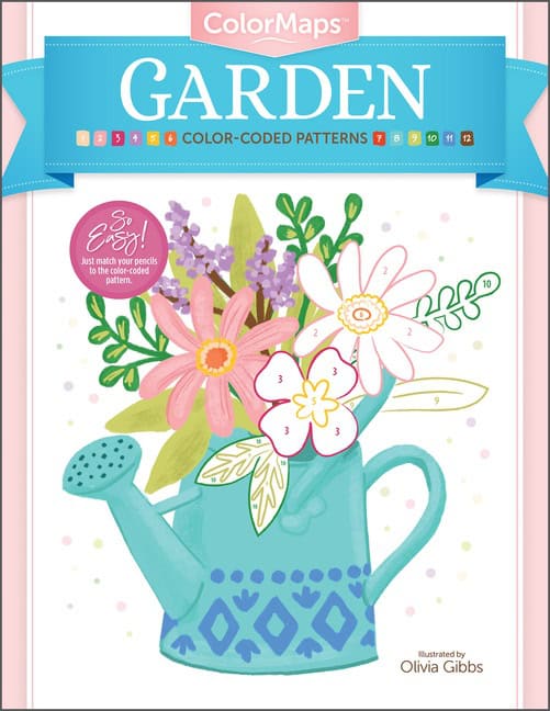 Olivia Gibbs | Colormaps : Garden : Color-Coded Patterns Adult Coloring Book
