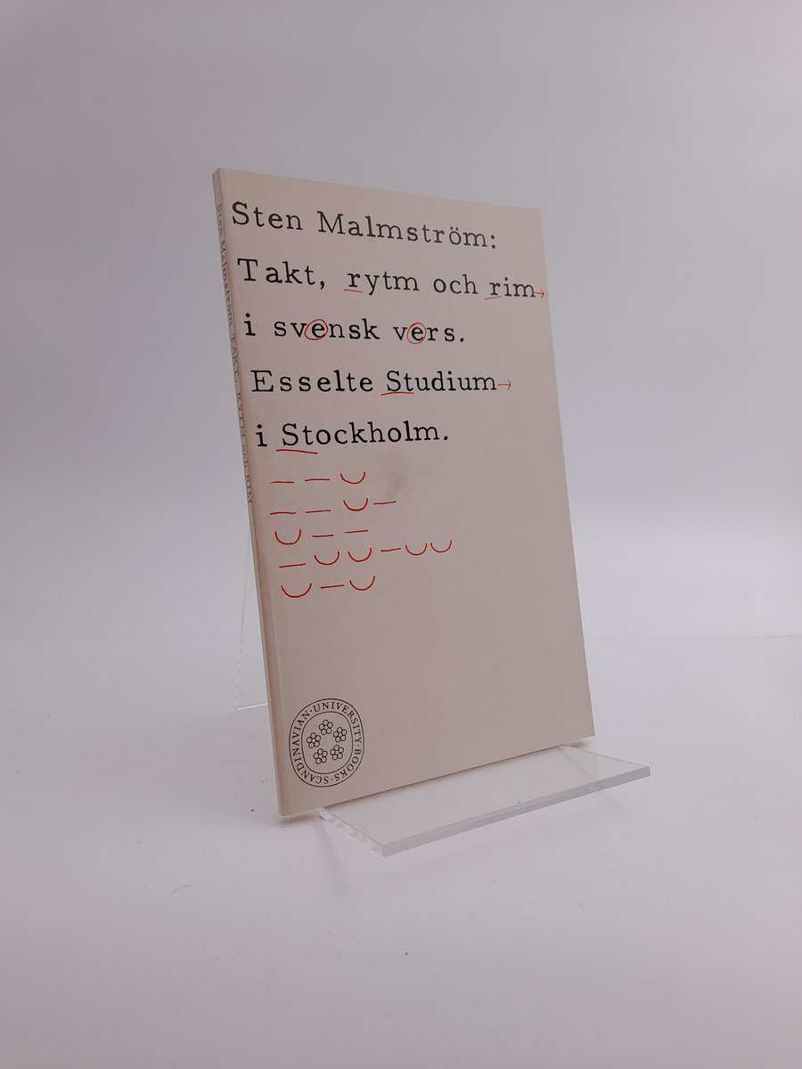 Malmström, Sten | Takt, rytm och rim i svensk vers : Verslära
