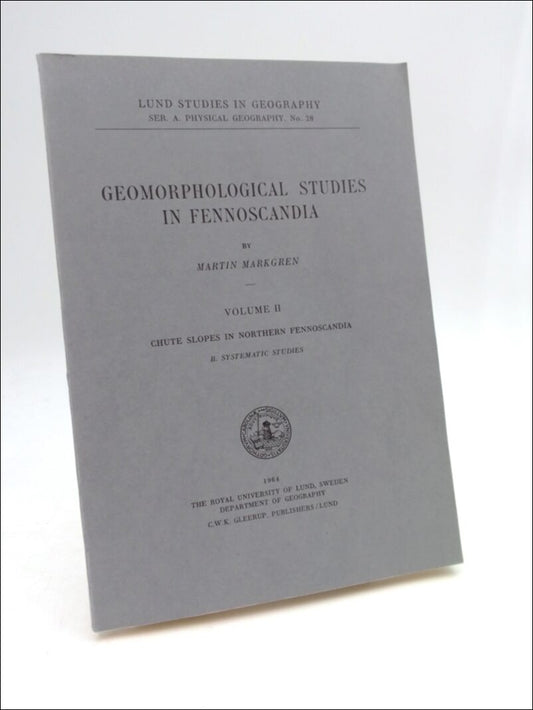 Markgren, Martin | Geomorphological Studies in Fennoscandia : Volume II Chute slopes in northern Fennoscandia