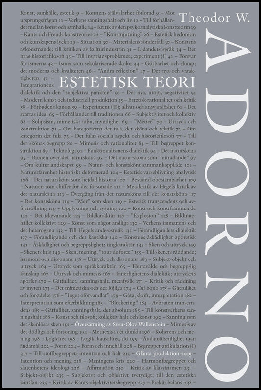 Adorno, Theodor W. | Estetisk teori