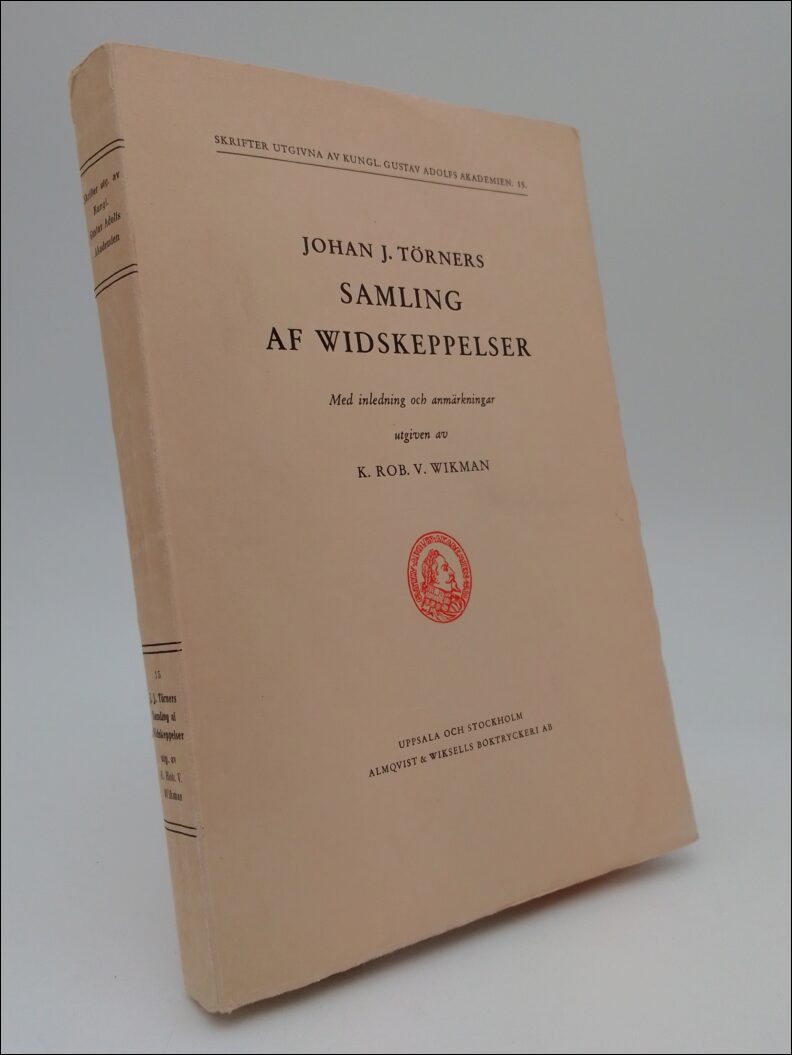 Wikman, K. ROB (red) | Johan J. Törners samling af widskeppelser : Med inledning och anmärkningar utgiven av K. ROB. V. ...