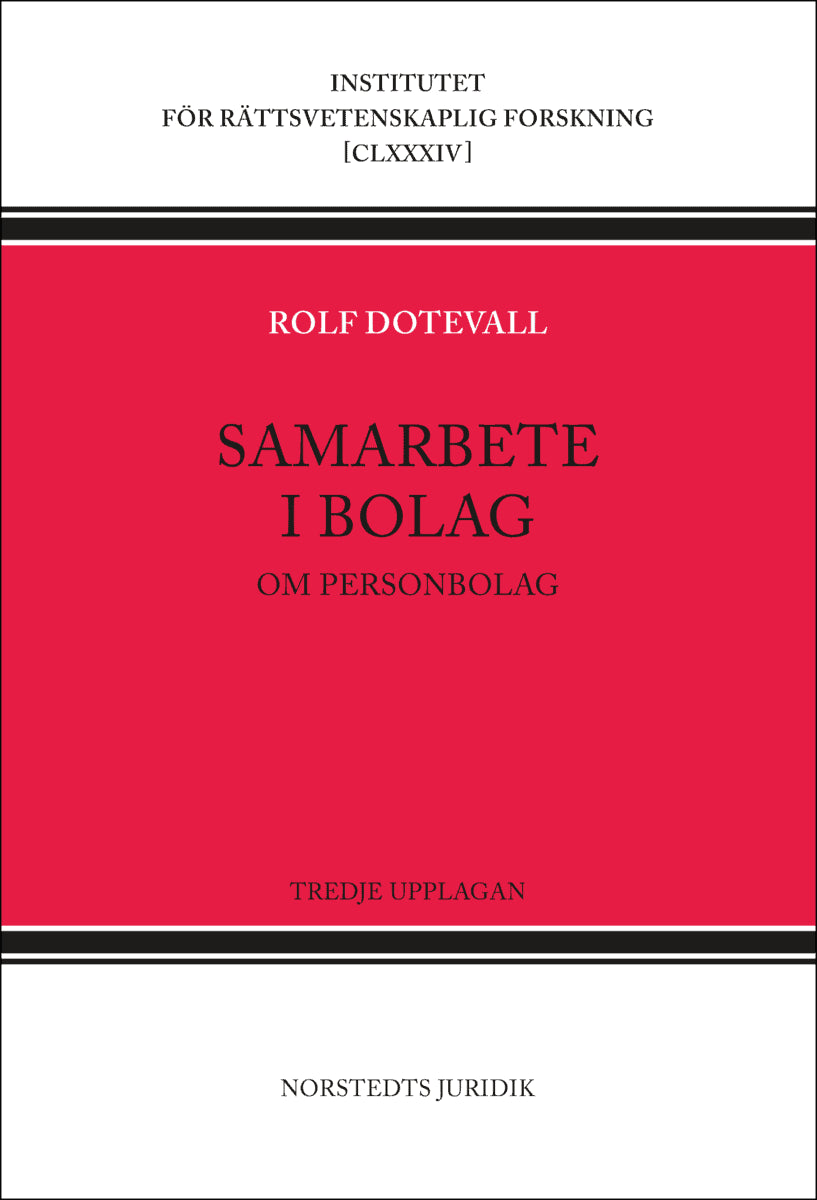 Dotevall, Rolf | Samarbete i bolag : Om personbolag