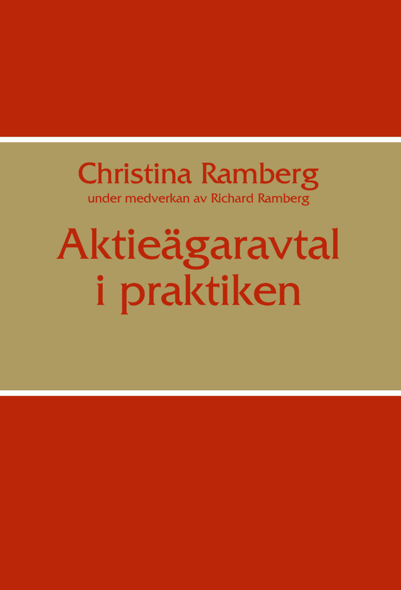 Ramberg, Christina | Aktieägaravtal i praktiken
