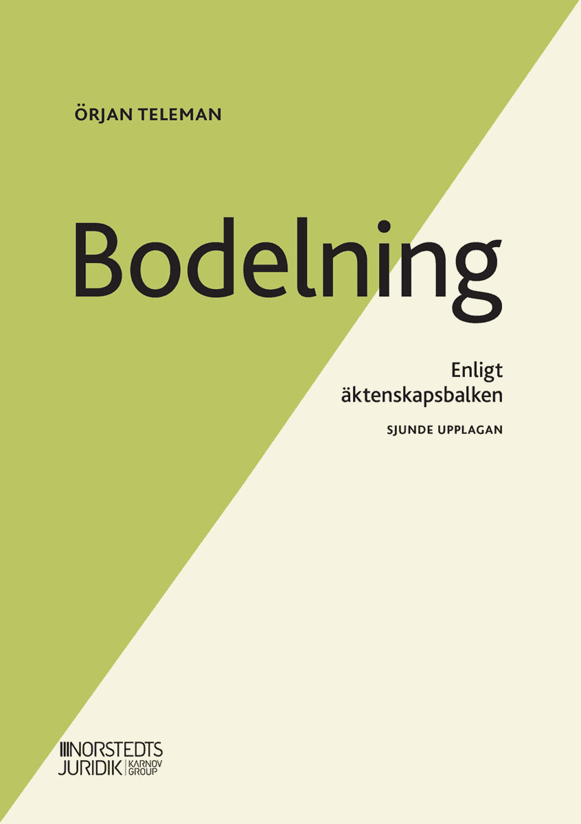 Teleman, Örjan | Bodelning : Enligt äktenskapsbalken