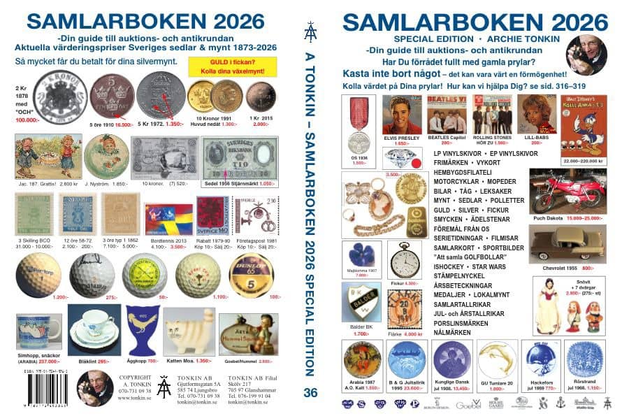 Tonkin, Archie | Samlarboken 2026 : Nr 36