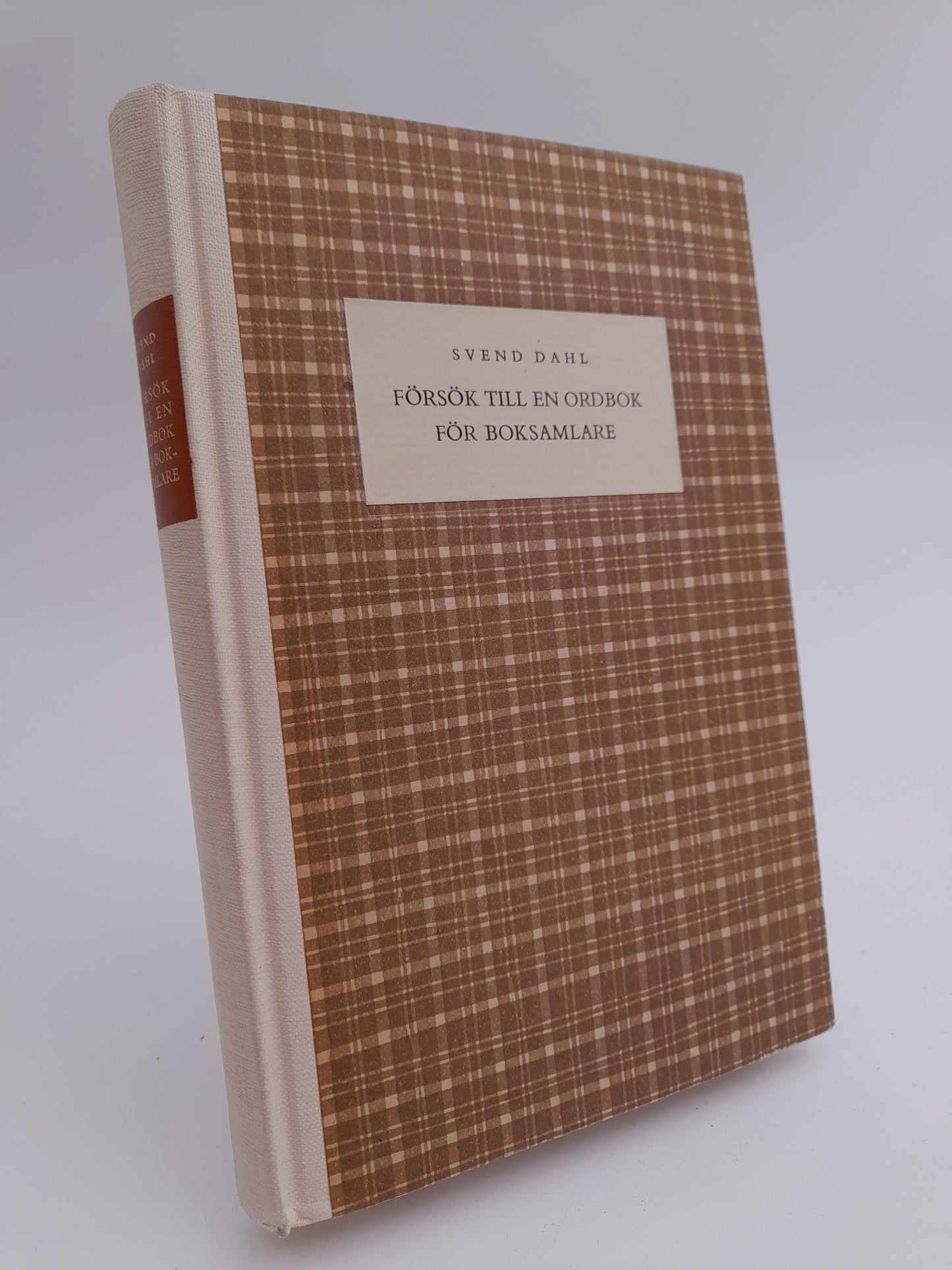 Dahl, Svend | Försök till en ordbok för boksamlare