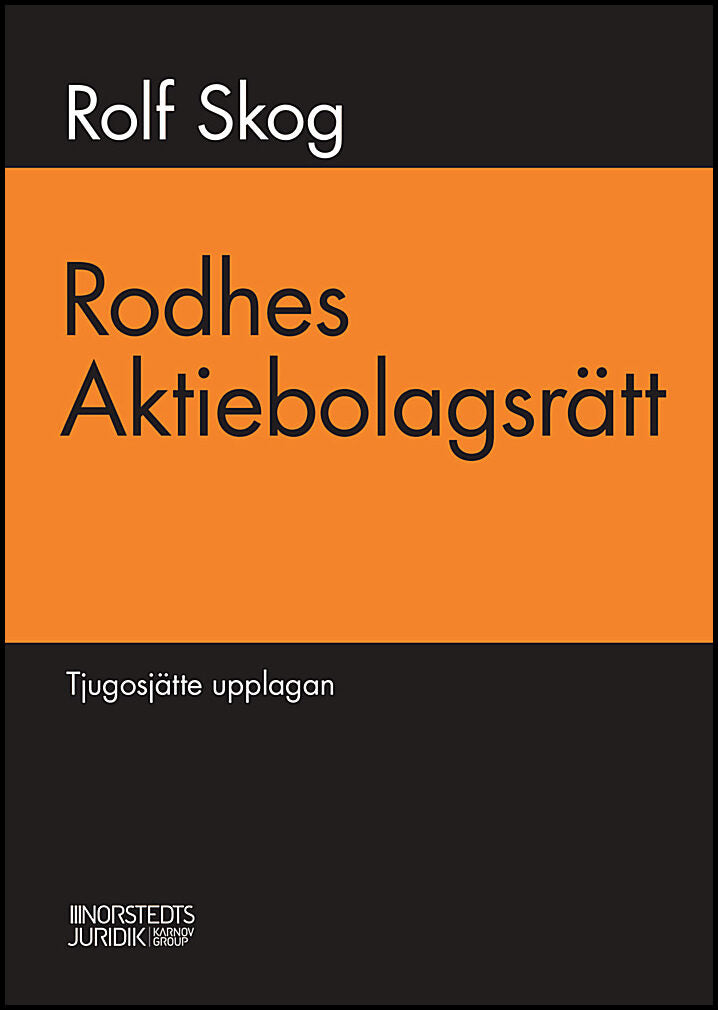 Rodhe, Knut| Skog, Rolf | Rodhes aktiebolagsrätt