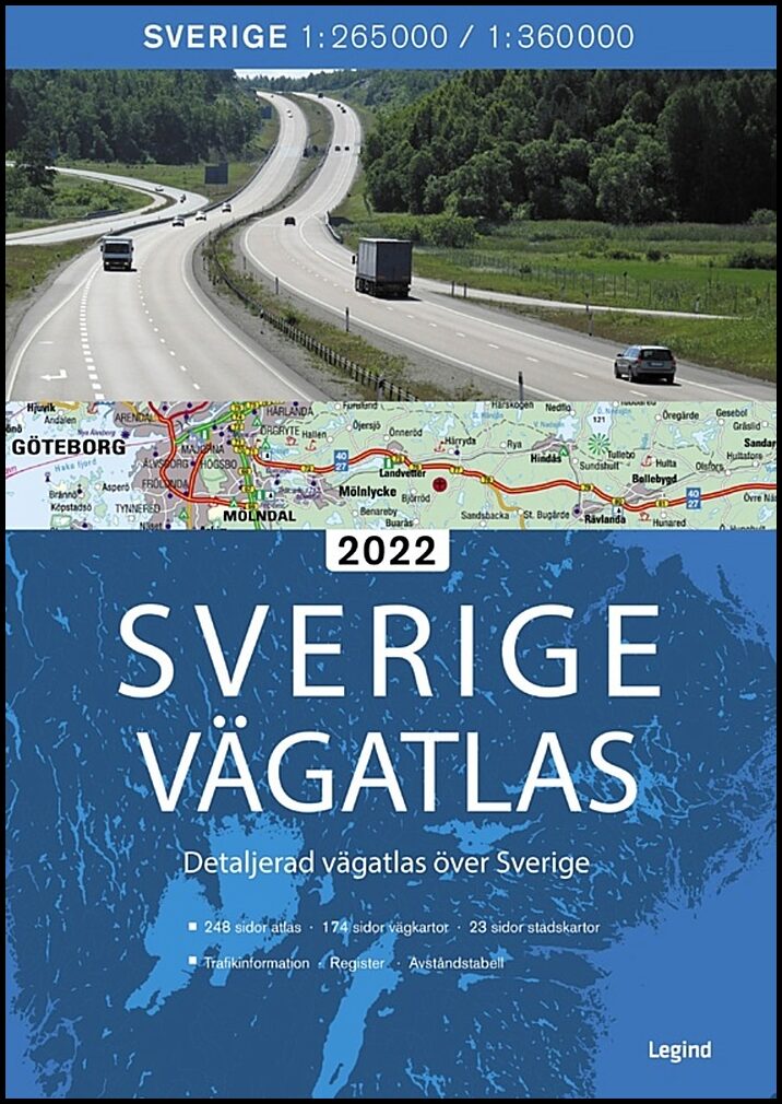 Legind | Sverige vägatlas 2022