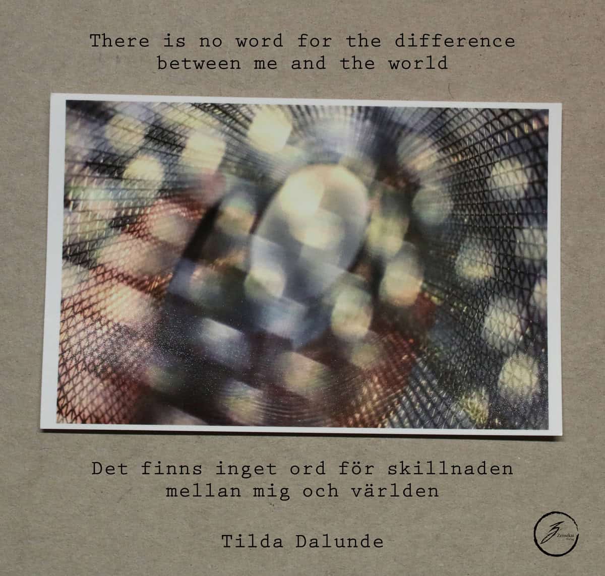 Dalunde, Tilda | Det finns inget ord för skillnaden mellan mig och världen / There is no word for the difference between...