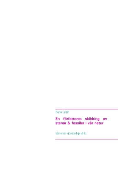 Dahlin, Pierre | En författares skildring av stenar & fossiler i vår natur : Stenarnas vidunderliga värld