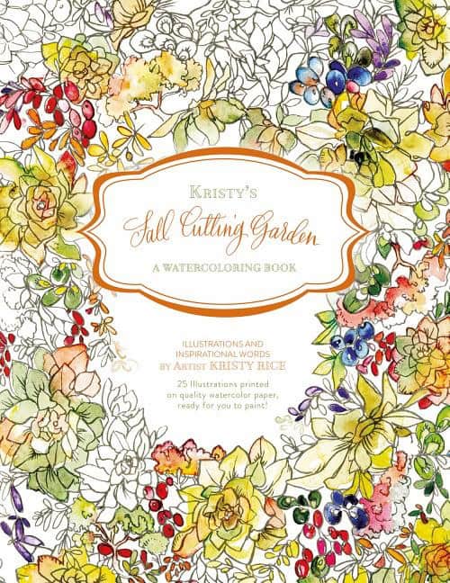 Rice, Kristy | Kristys fall cutting garden : A watercoloring book