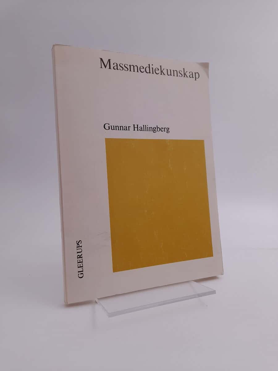 Hallingberg, Gunnar | Massmediekunskap