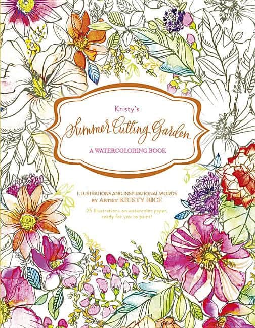 Rice, Kristy | Kristys summer cutting garden : A watercoloring book