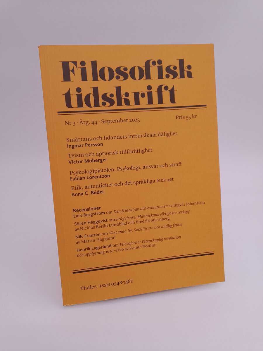 Filosofisk tidskrift | 2023/3