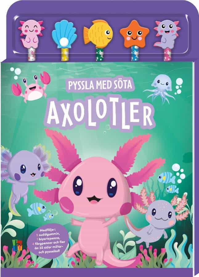 Pyssla med söta axolotler