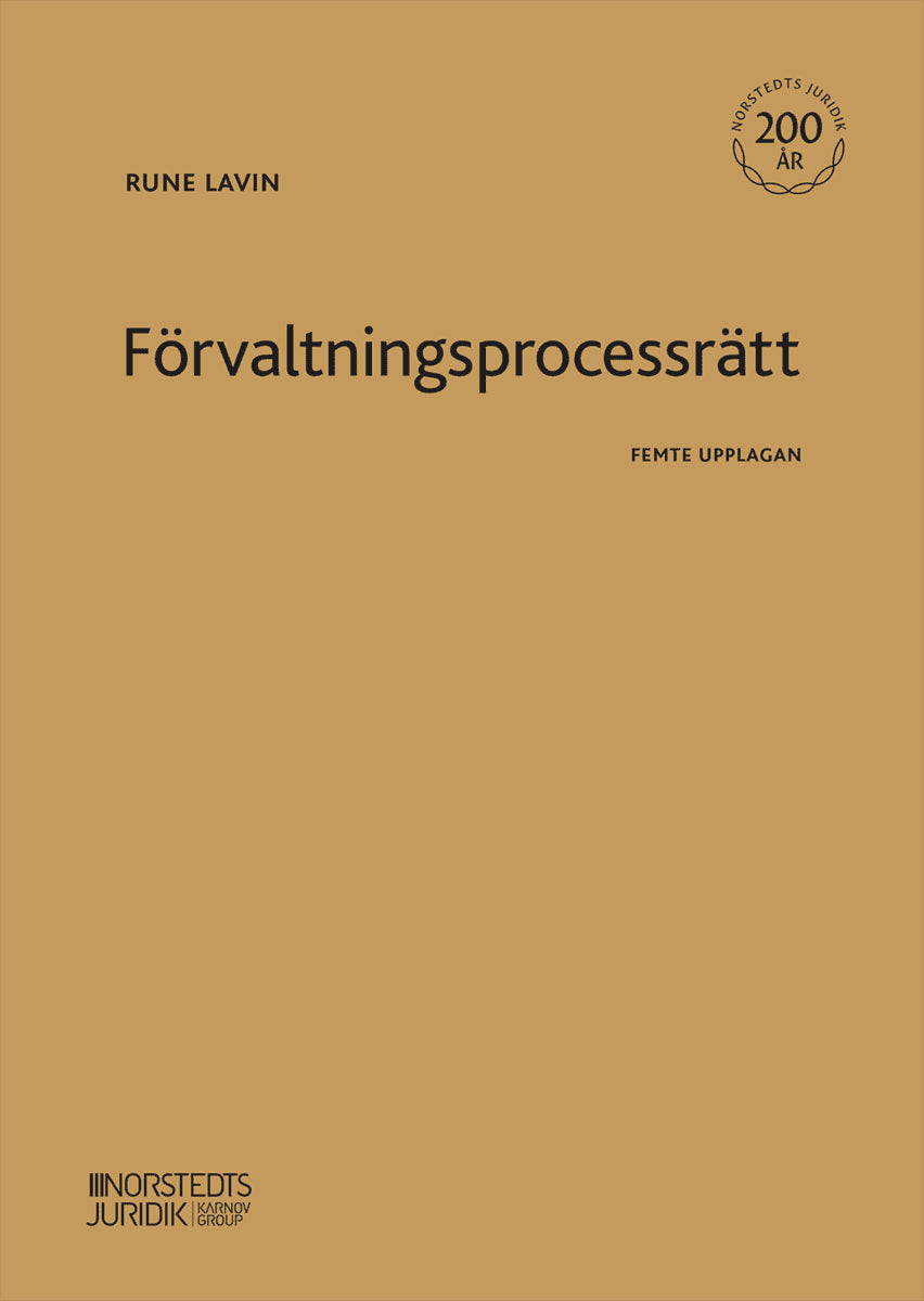 Lavin, Rune | Förvaltningsprocessrätt