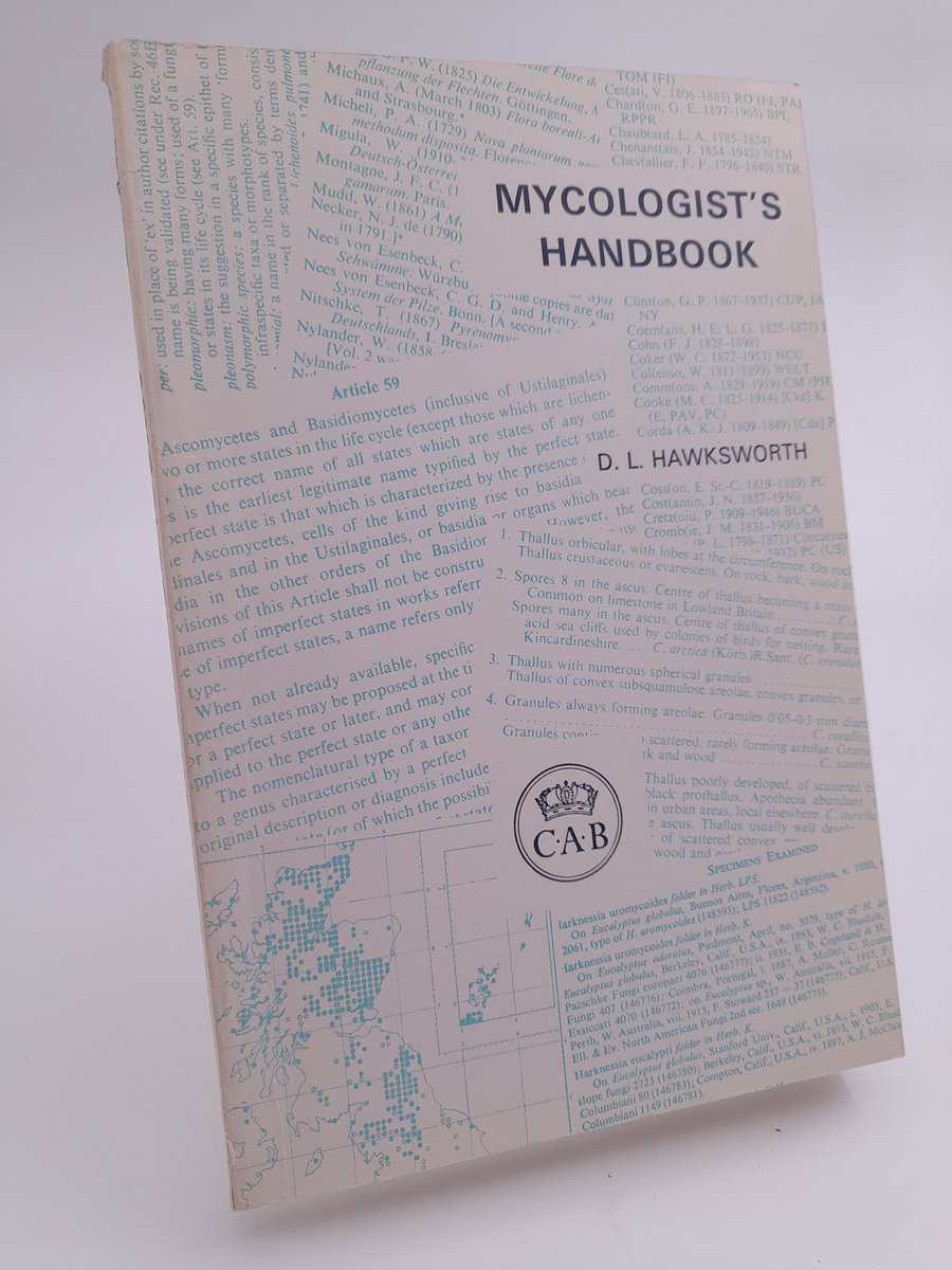 Hawksworth, David Leslie | Mycologist's handbook : an introduction to the principles of taxonomy and nomenclature in the...