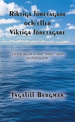 Bergman, Ingalill | Riktiga företagare och/eller viktiga företagare : En bok om att se med 'andra' ögon på företagande