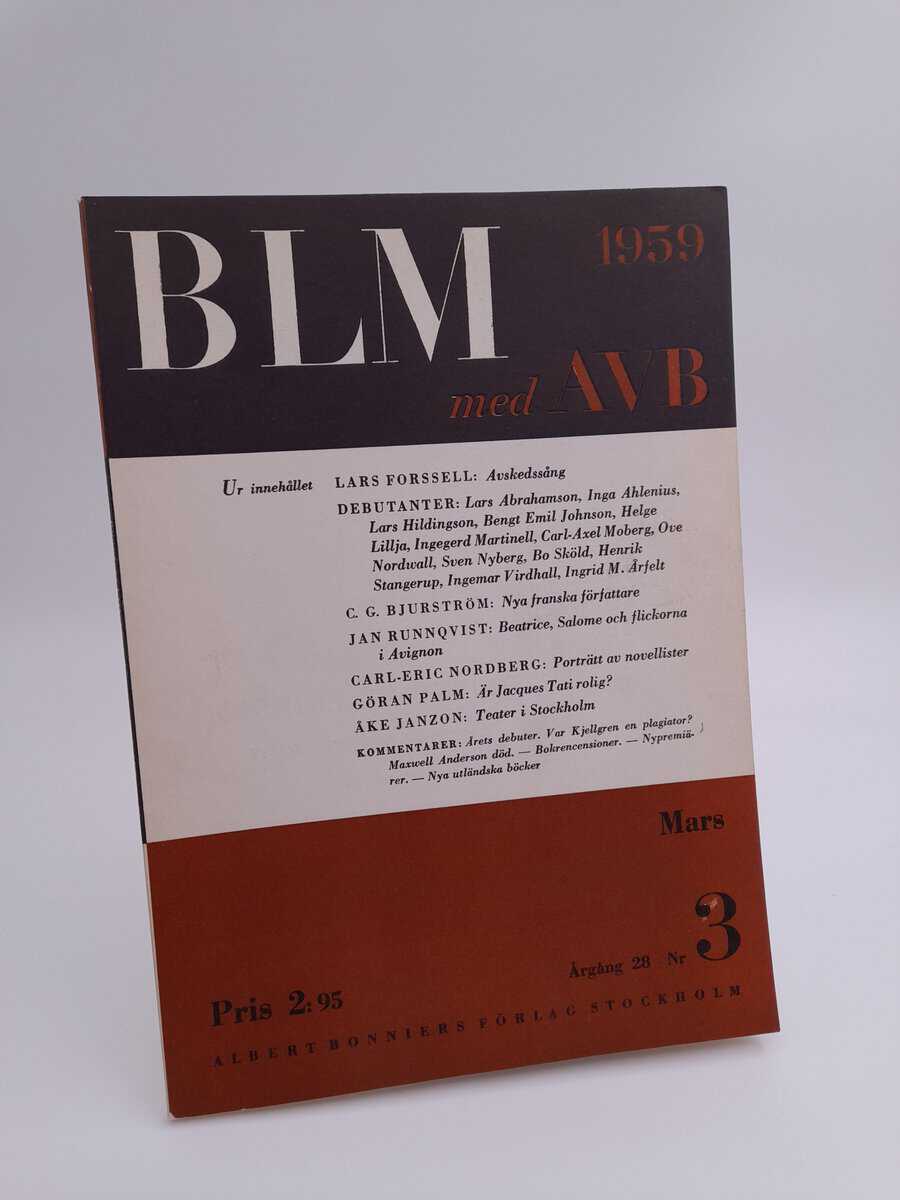 Bonniers litterära magasin | 1959/3
