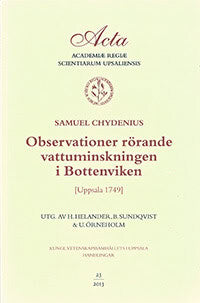 Chydenius, Samuel | Observationer rörande vattuminskningen i Bottenviken