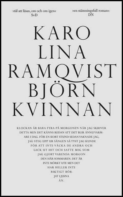 Ramqvist, Karolina | Björnkvinnan