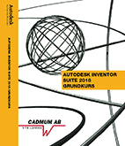 Wedeen, Johan | Autodesk Inventor 2016 Grundkurs
