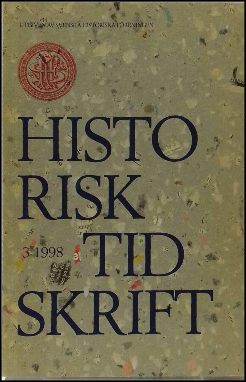 Historisk tidskrift | 1998 / 3