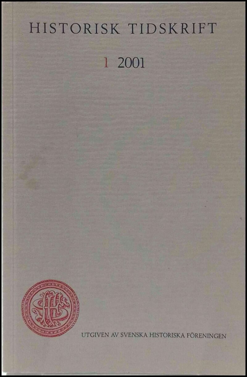 Historisk tidskrift | 2001 / 1