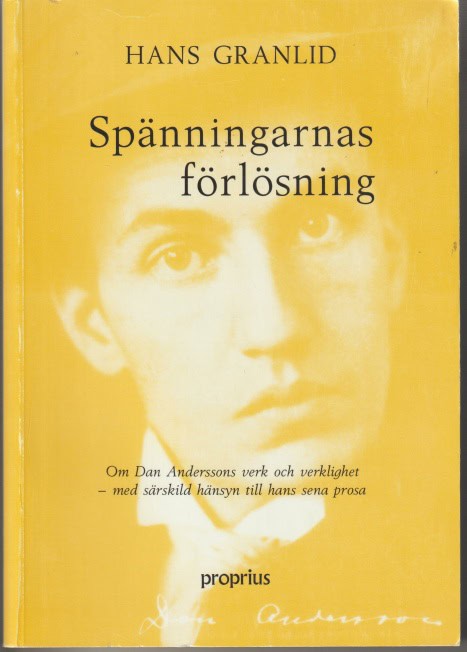 Granlid, Hans O. | Spänningarnas förlösning : Om Dan Anderssons verl och verklighet - med särs