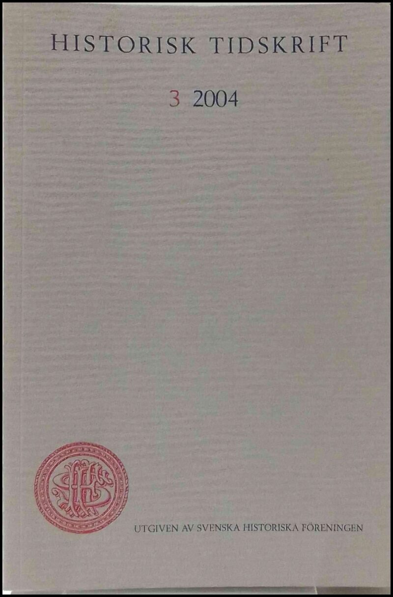 Historisk tidskrift | 2004 / 3