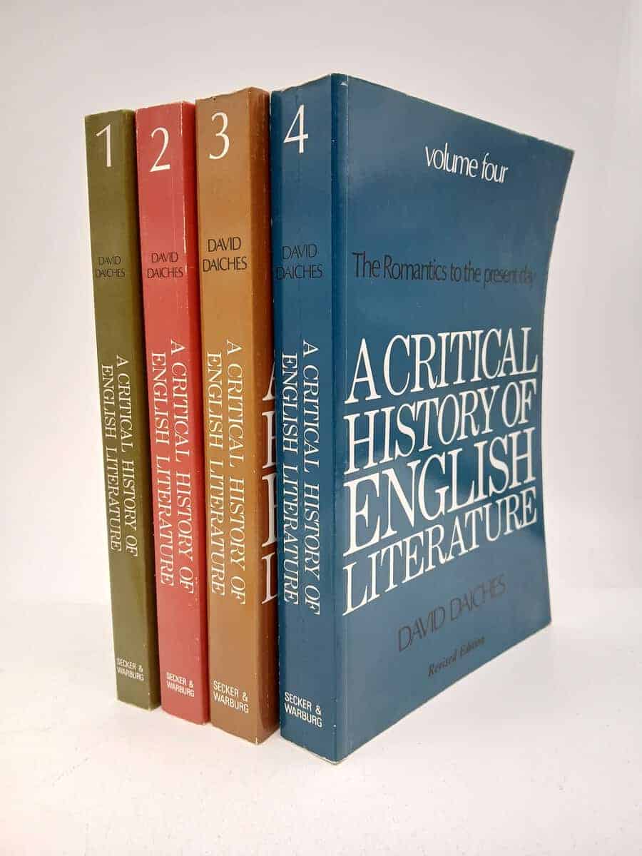 Daiches, David | A critical history of English literature : Vol. 1-4