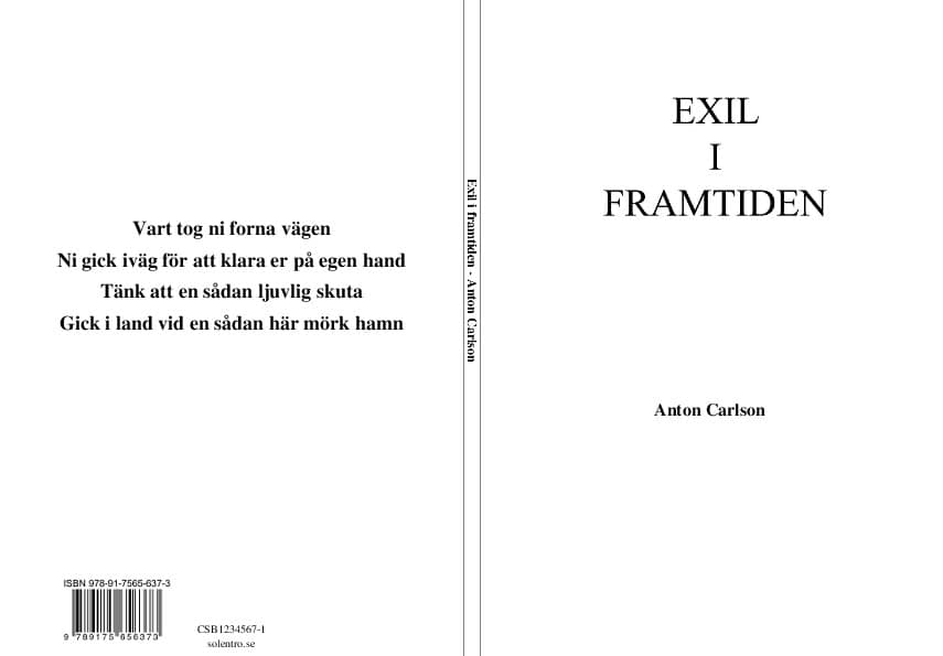 Carlson, Anton | Exil i framtiden