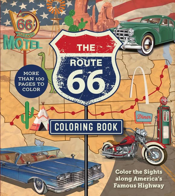 Editors of Chartwell Books | The Route 66 Coloring Book : Value, object or array expected.* Line 1, Column 2 Extra non-...