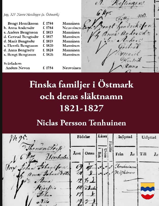 Persson Tenhuinen, Niclas | Finska familjer och deras släktnamn i Östmark 1821-1827 : Med tillägg av ma