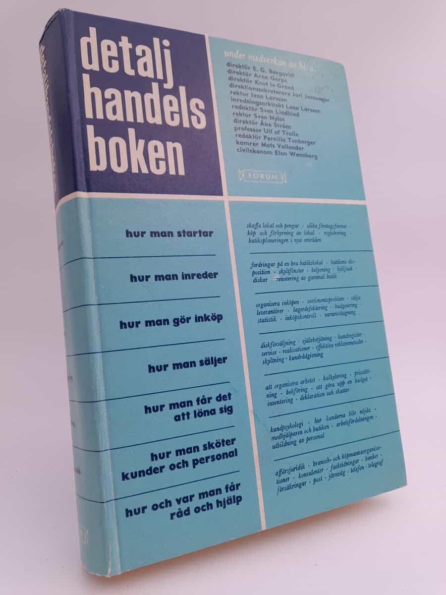 Bergengren, Ulf | Hallerdt, Barbro |Lindkvist, Lennart (red) | Detaljhandelsboken : En uppslagsbok för köpmännen och der...