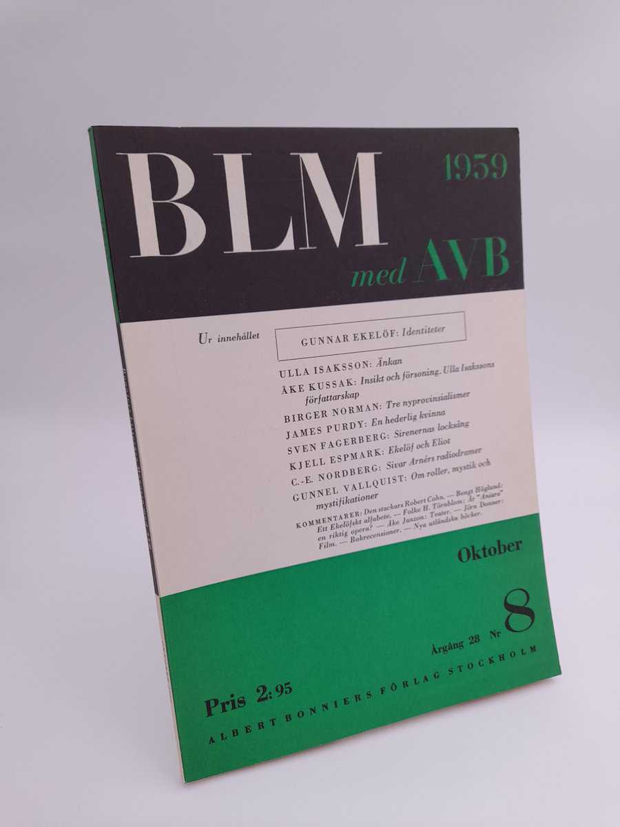 Bonniers litterära magasin | 1959/8 : med All världens berättare