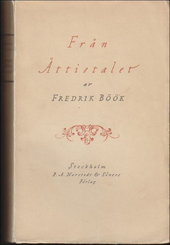 Böök, Fredrik | Från åttiotalet