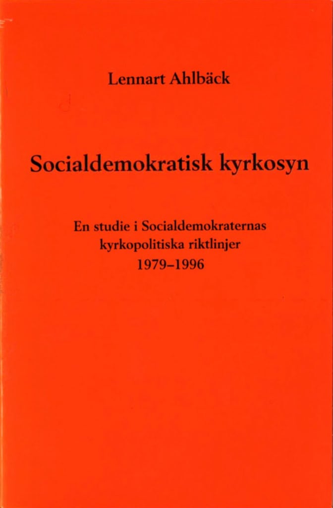 Ahlbäck, Lennart | Socialdemokratisk kyrkosyn