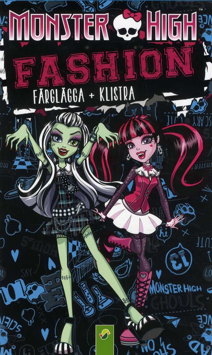 Monster High fashion : Färglägg + klistra