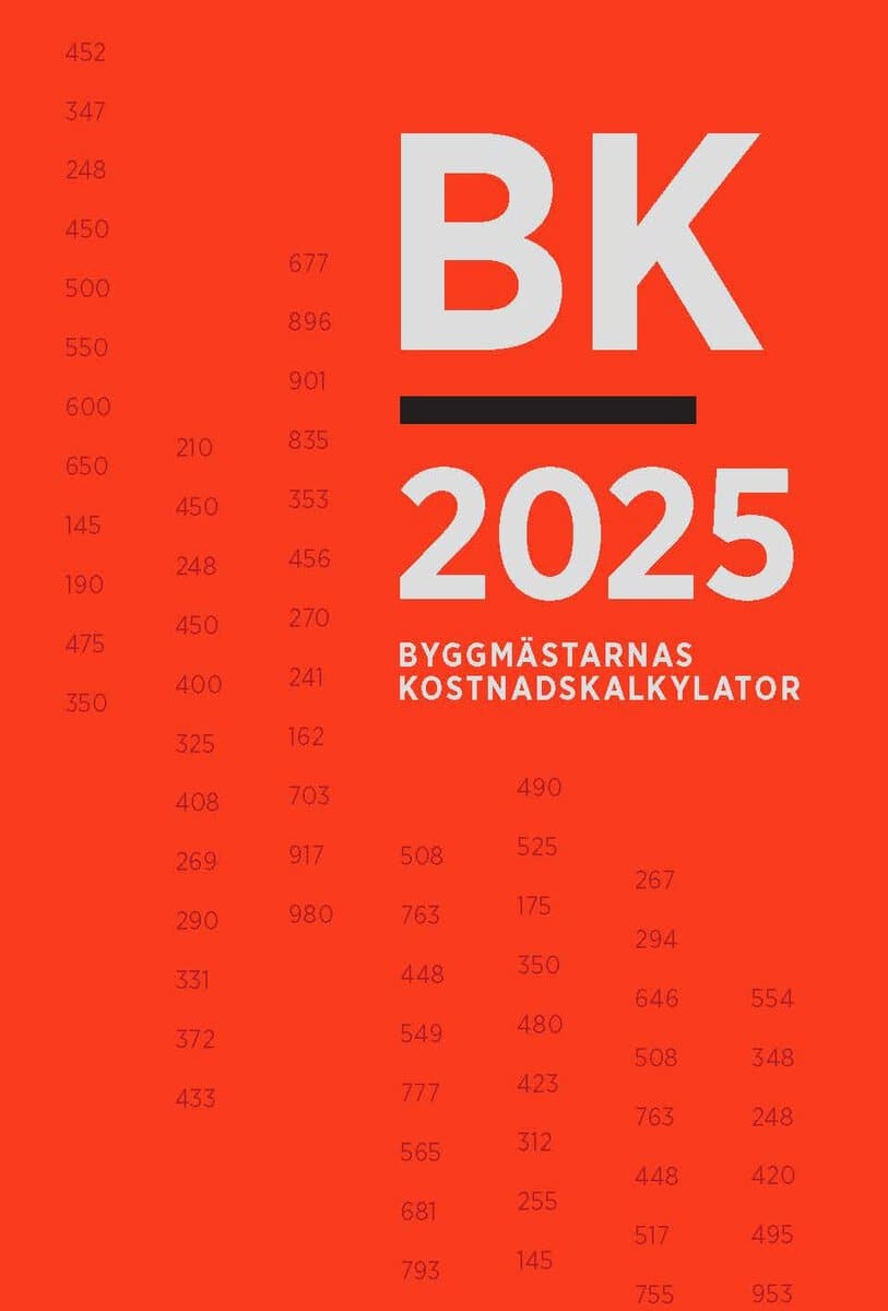 BK 2025. Byggmästarnas kostnadskalkylator