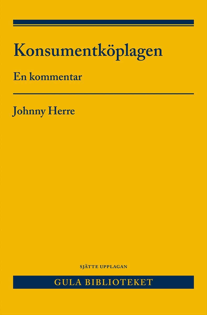 Herre, Johnny | Konsumentköplagen : En kommentar