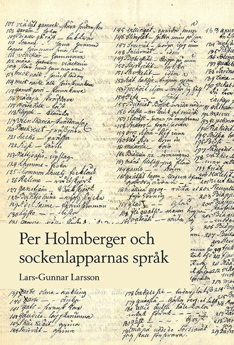Larsson, Lars-Gunnar | Per Holmberger och sockenlapparnas språk