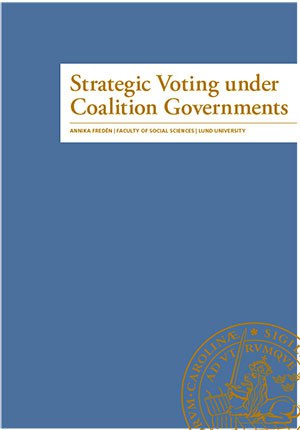 Fredén, Annika | Strategic Voting under Coalition Governments