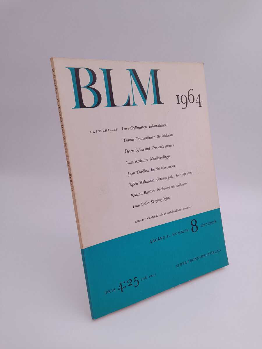 Bonniers litterära magasin | 1964/8