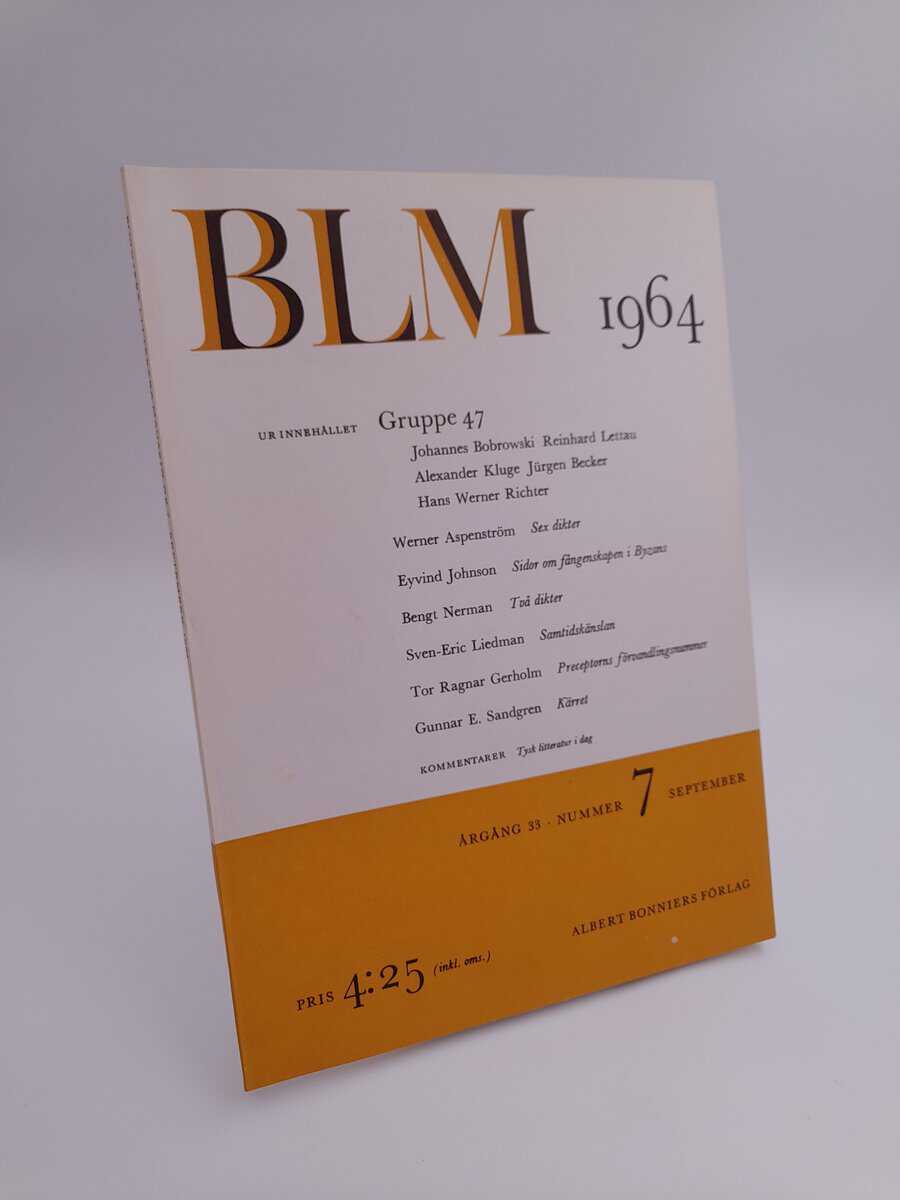 Bonniers litterära magasin | 1964/7