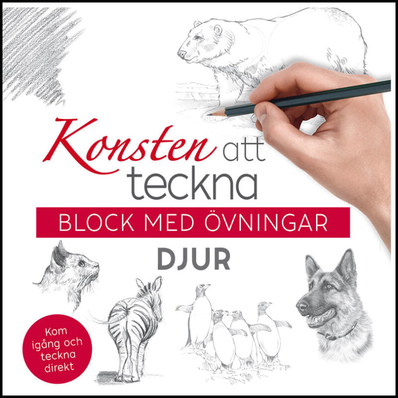 Konsten att teckna : Block med övningar - djur