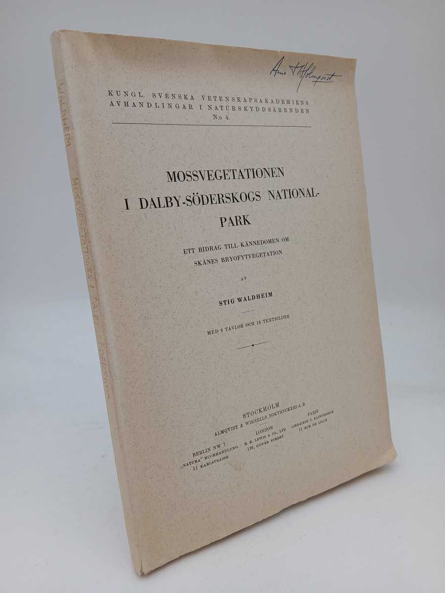 Waldheim, Stig | Mossvegetationen i Dalby-Söderskogs nationalpark : Ett bidrag till kännedom om Skånes bryofytvegetation