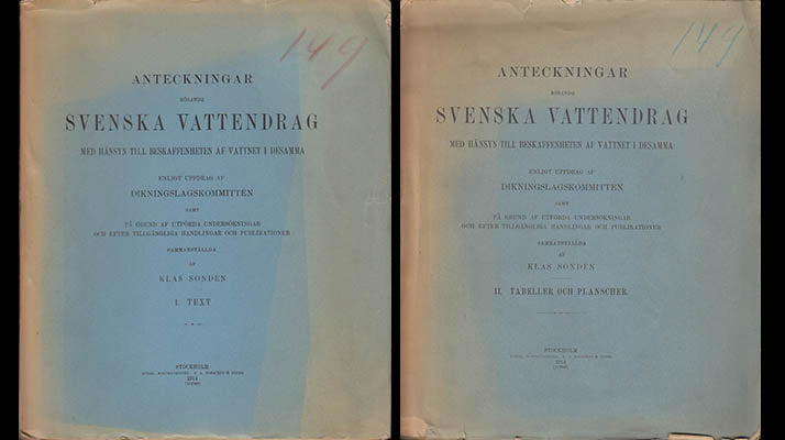 Sondén, Klas (red) | Anteckningar : rörande svenska vattendrag med hänsyn till beskaffenheten af vattnet i desamma. Del ...