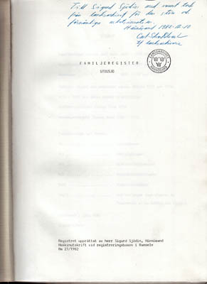 Sjödin, Sigurd | Familjeregister Stigsjö